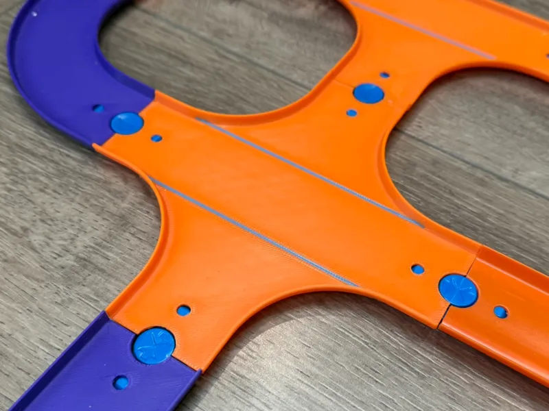 Toy Car Road Track Crossroads with Priority Lane