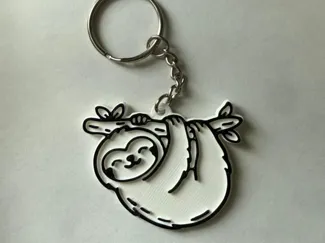 Cute Sloth Keychain