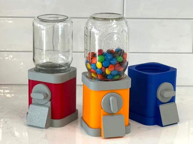 Mason Jar Candy Dispenser (threaded jar)