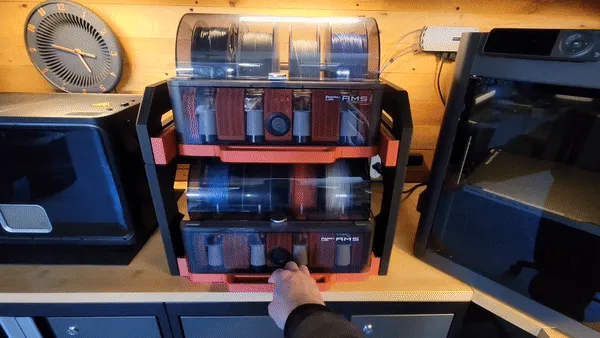 Dual AMS Sliding Rack - Bowtie Assembly view 2