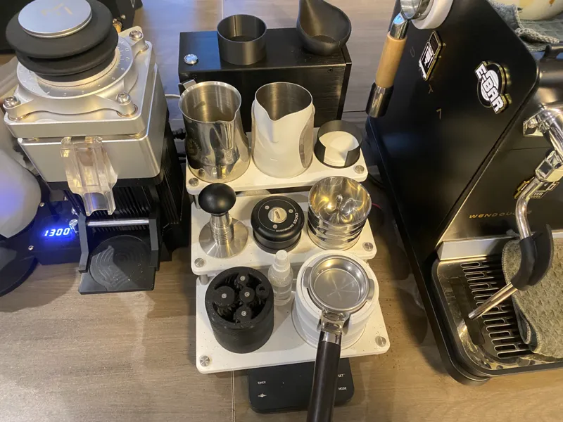 三层咖啡器具桌面收纳架