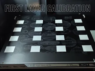 First layer, 16 points calibration