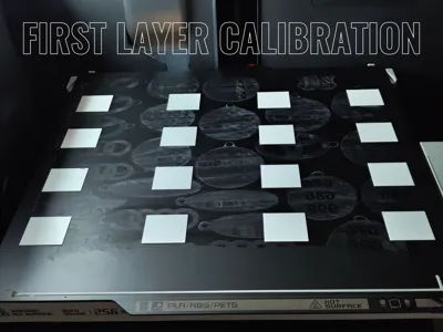 First layer, 16 points calibration