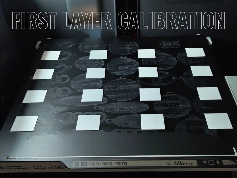 First layer, 16 points calibration