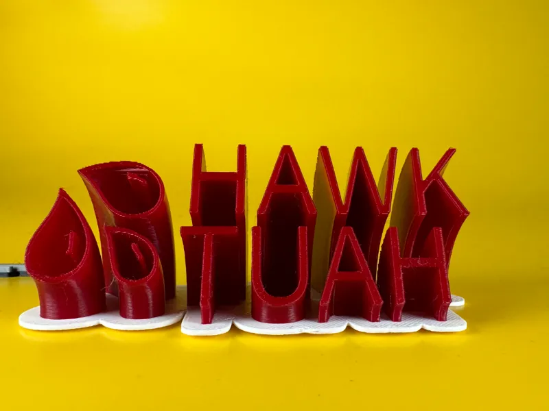 Hawk Tuah Sweeping Name Plate