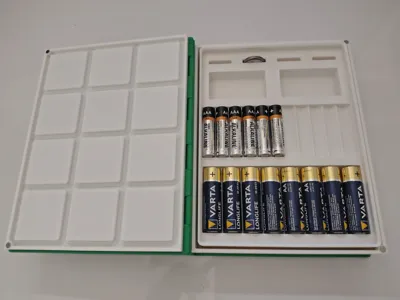 Bookfinity / Gridfinity - Battery Storage 3x4x4U