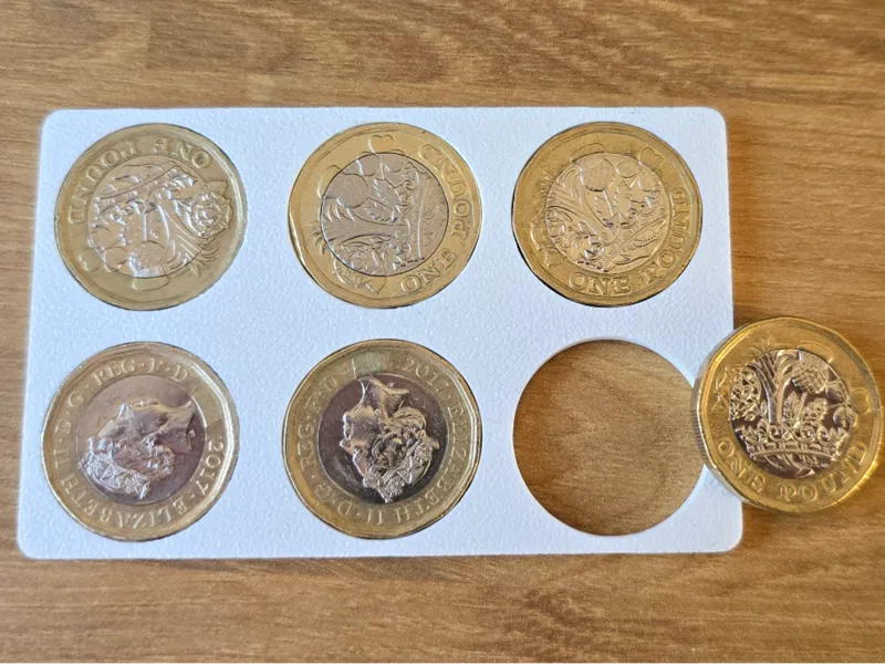 Ridge Wallet Pound Coin Holder