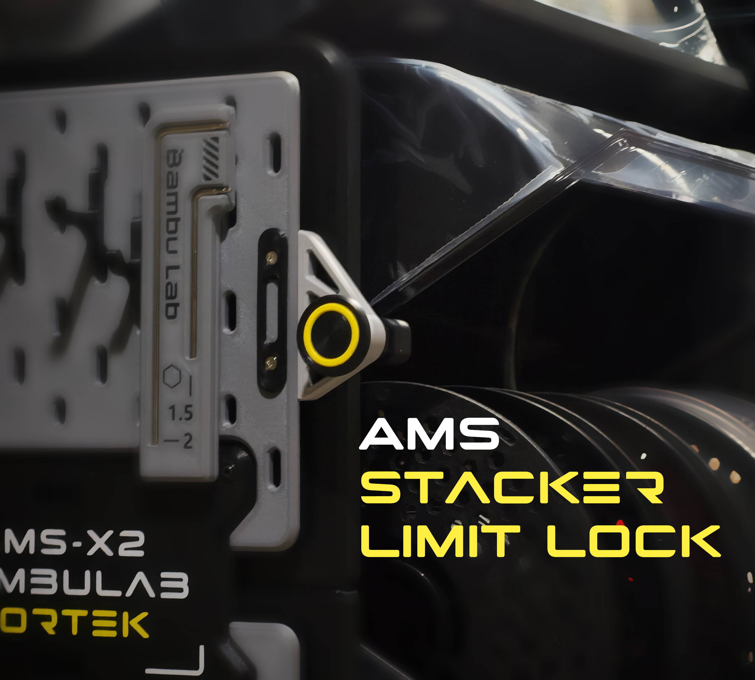 Miniatura 2 do modelo 3D 结构增强侧盖板同时新增了限位组件-双AMS堆叠器AMS双层支架