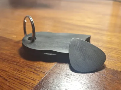 Keychain Guitar Pick