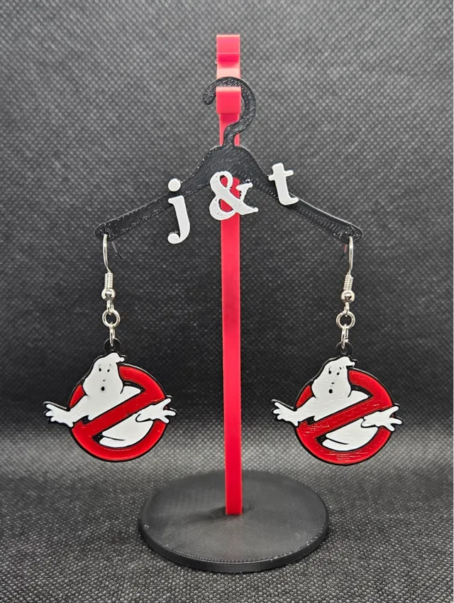 Who you gonna call.... GHOSTBUSTERS - earrings