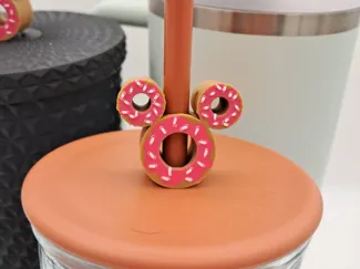 Mouse Donut Straw Topper