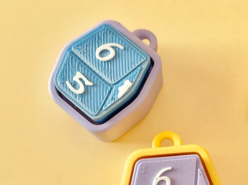 Dice 6 — Fidget Clicker Keychains