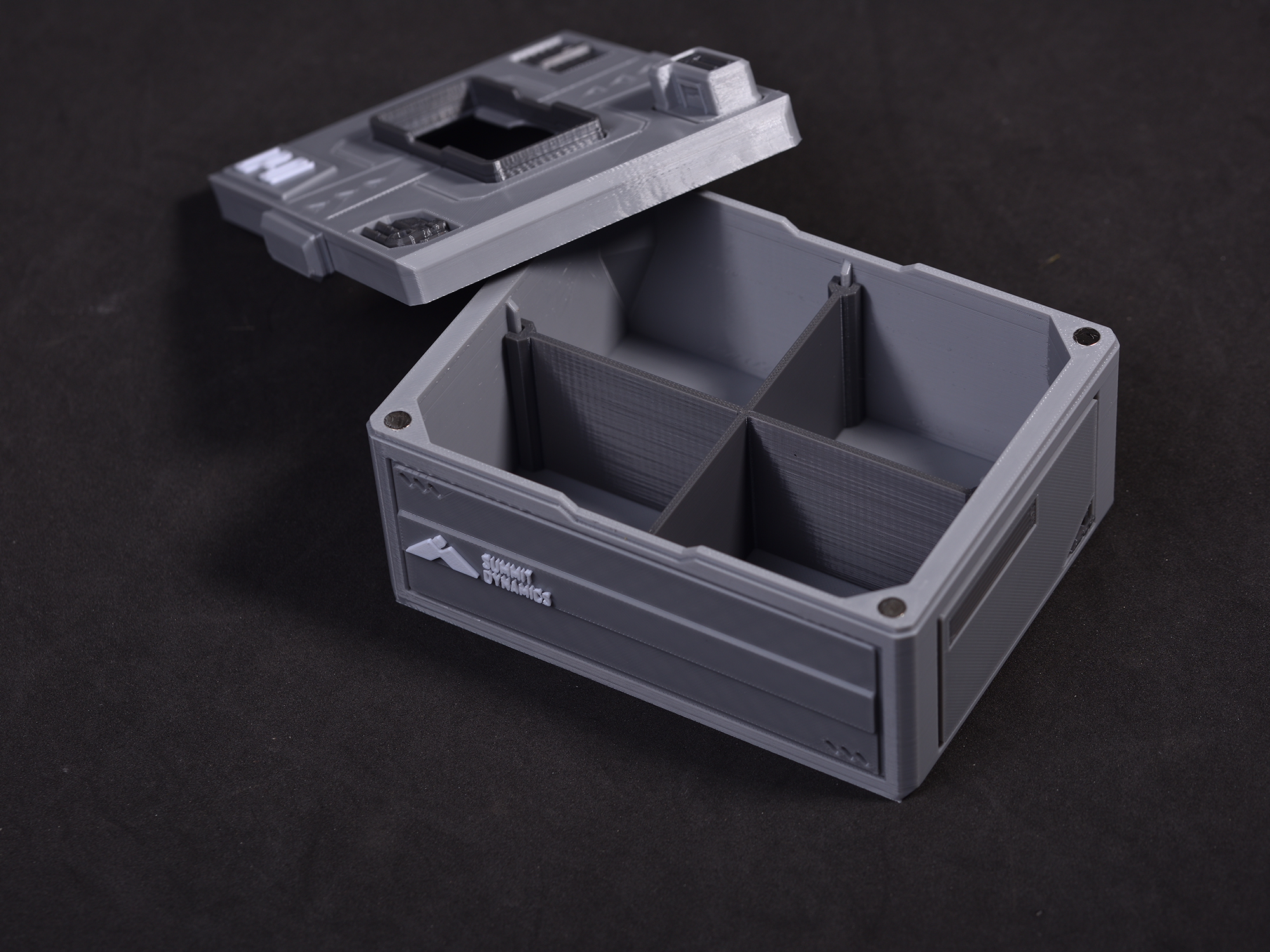 Miniatura 2 do modelo 3D 【磐岩宇宙】巅峰动力科幻风格临近感应式纸巾盒