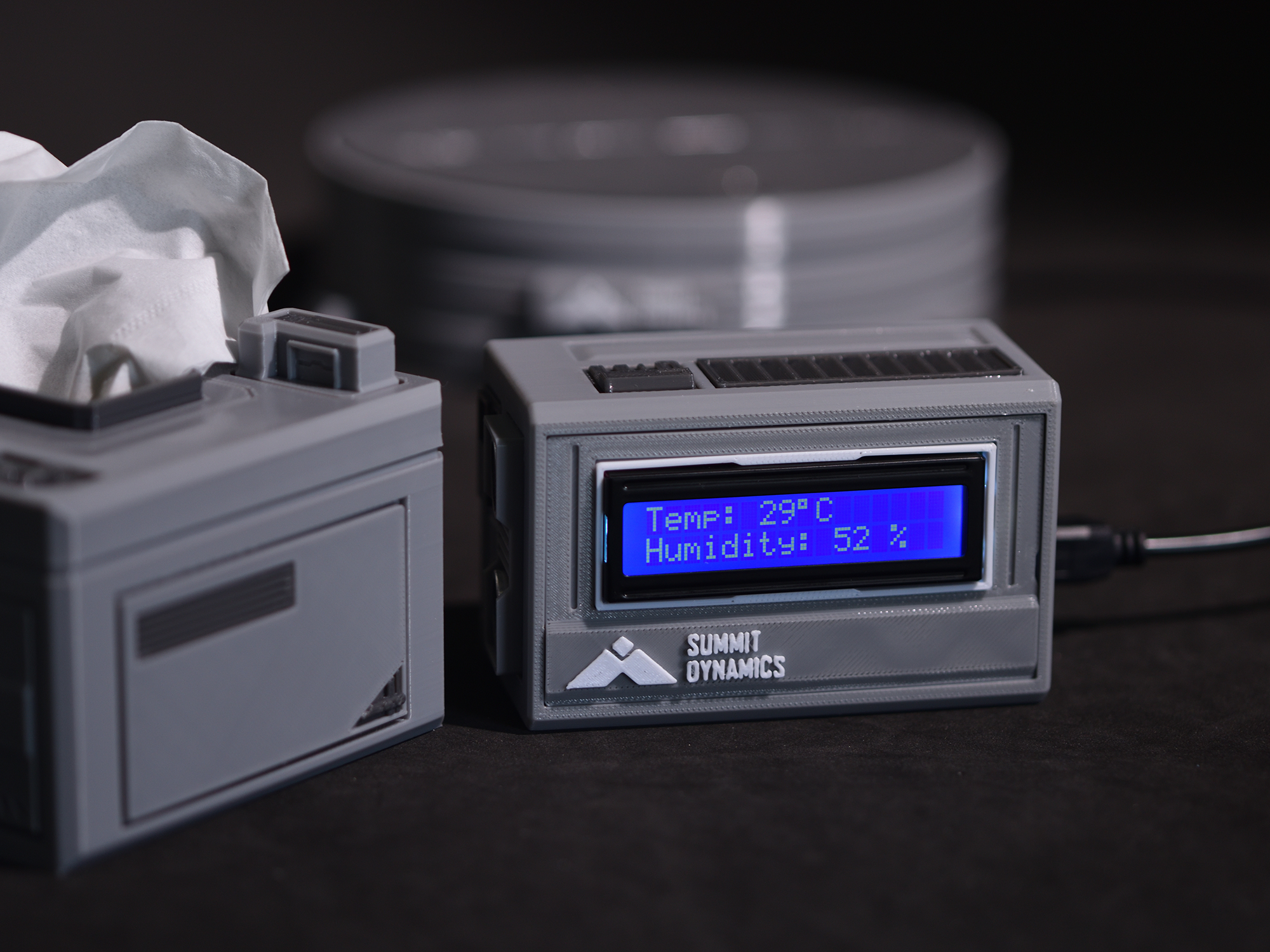 Miniatura 3 do modelo 3D 【磐岩宇宙】巅峰动力科幻风格临近感应式纸巾盒
