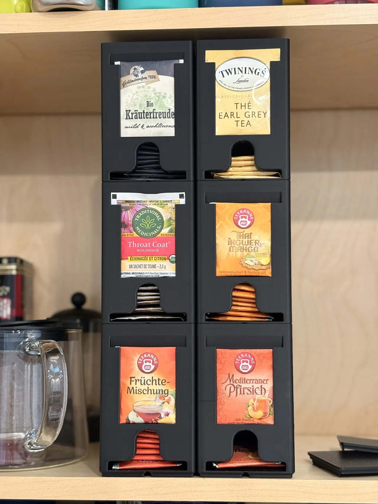 Ultimate Tea Organizer, Tea Dispenser (Gridfinity) view 3