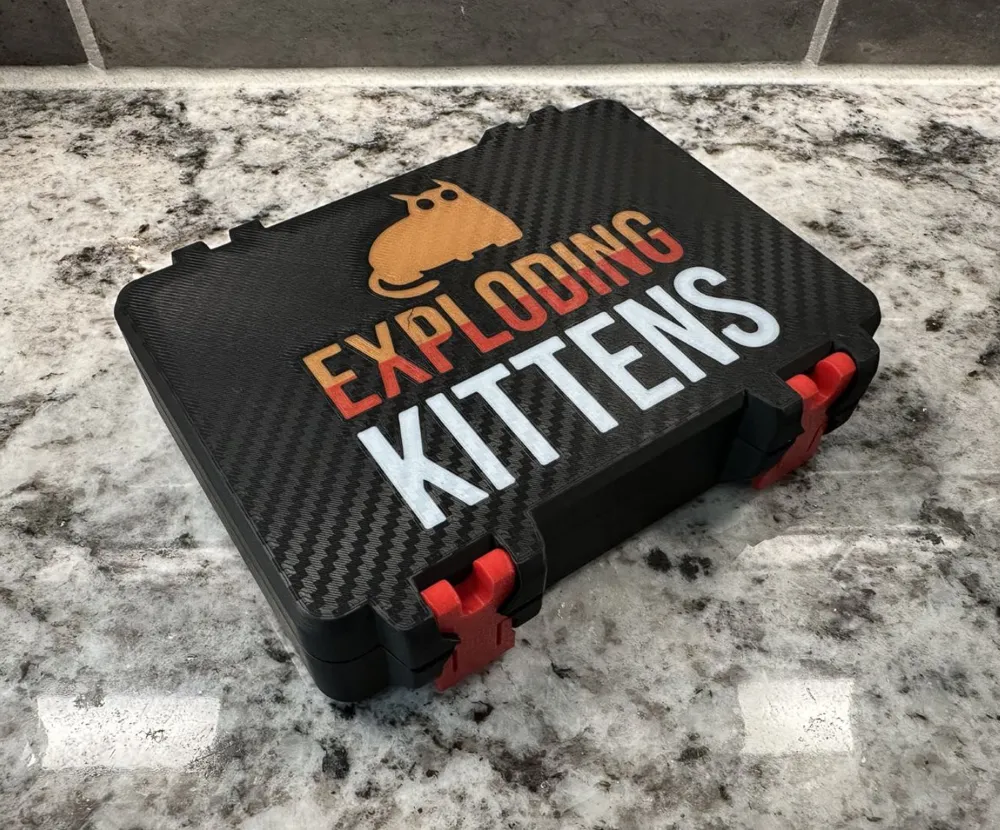 Exploding Kittens - Dual Card Box - SnapLock Ed. - Free 3D Print Model ...
