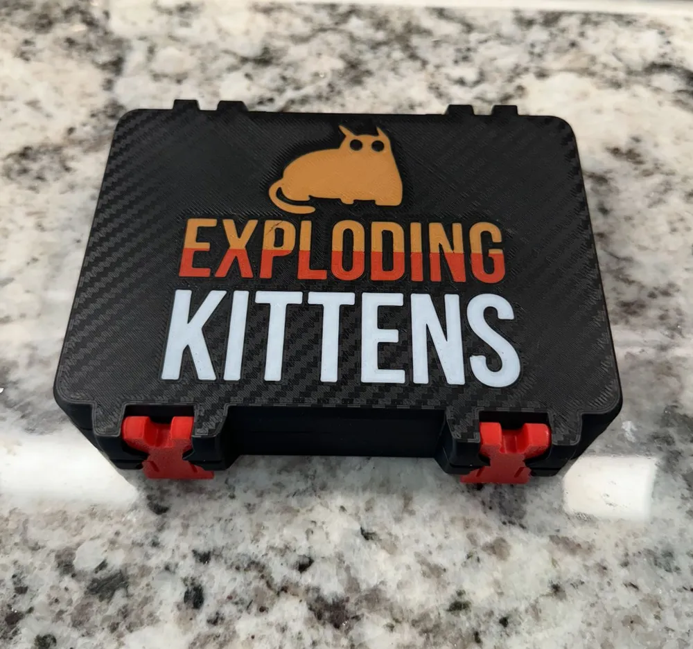 Exploding Kittens - Dual Card Box - SnapLock Ed. - Free 3D Print Model ...