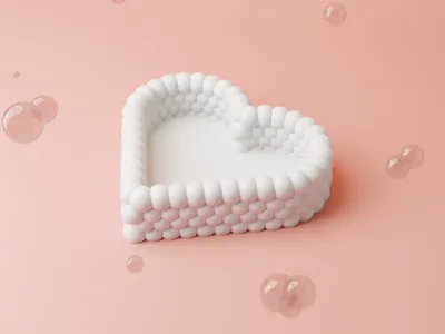 Bubbly Heart - Catchall Tray