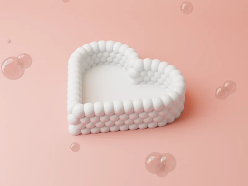 Bubbly Heart - Catchall Tray
