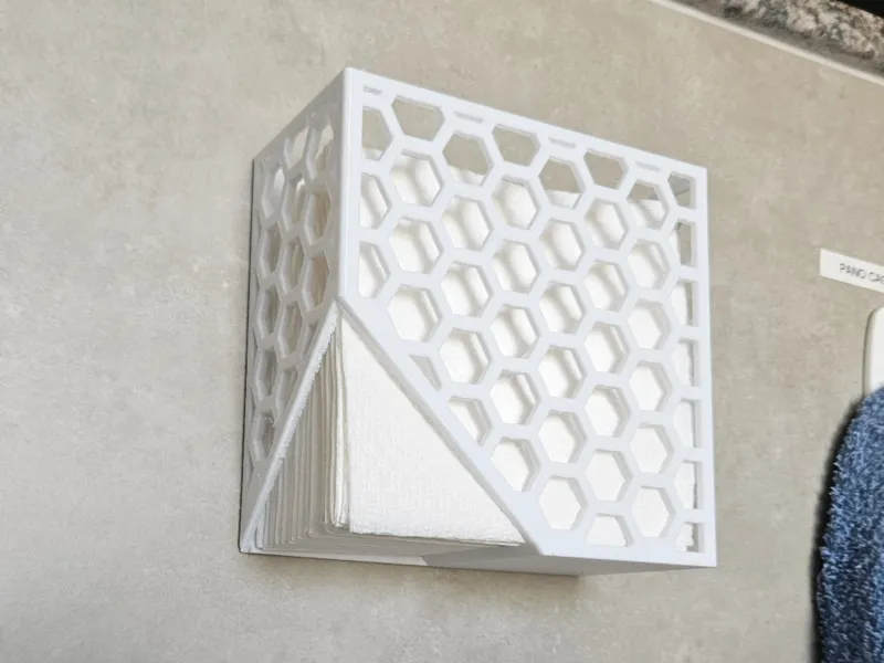 Wall napkin holder (pull from bellow)
