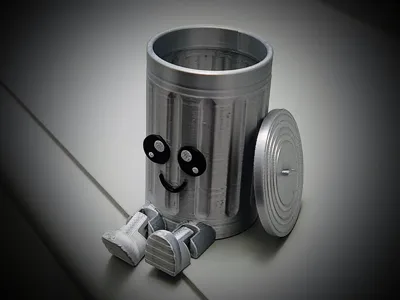 Timmy the Trashcan (Articulating)