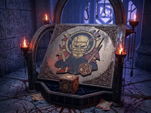 Cuadro decorativo en 3D: Pinhead Hellraiser Stained Glass Wall Art — referencia de MakerWorld