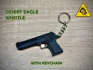 Desert Eagle Extreme Loud Whistle Keychain