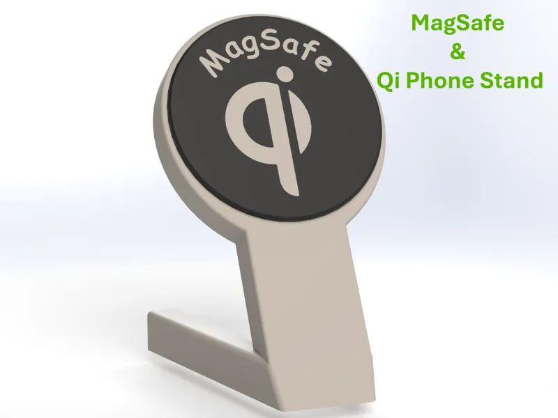Easy-to-Print MagSafe / Qi Wireless Charging Stand