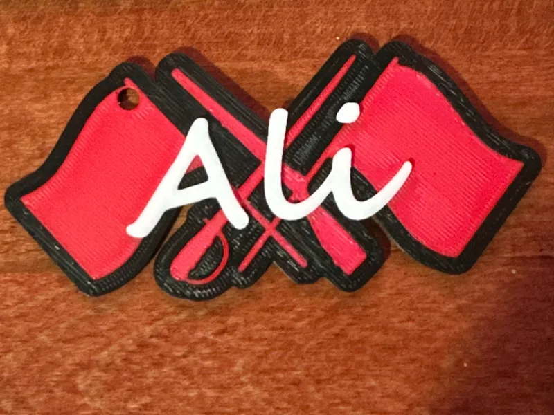 Customizable Winter / Color Guard keychain