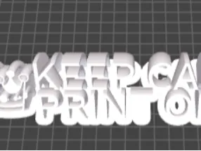 keep calm print on