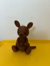 Cute Knitted Kangaroo with Baby big size