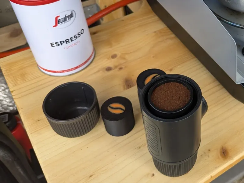 Wacaco Nanopresso - capsules with temper