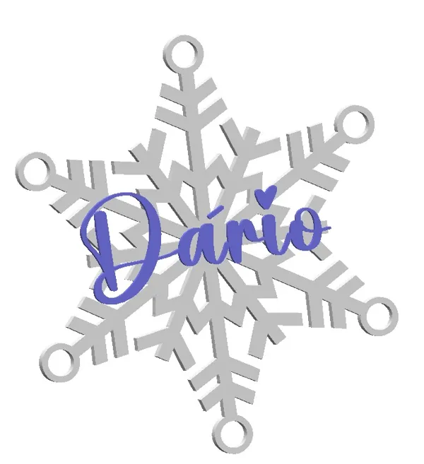 Flocon de neige personnalisable