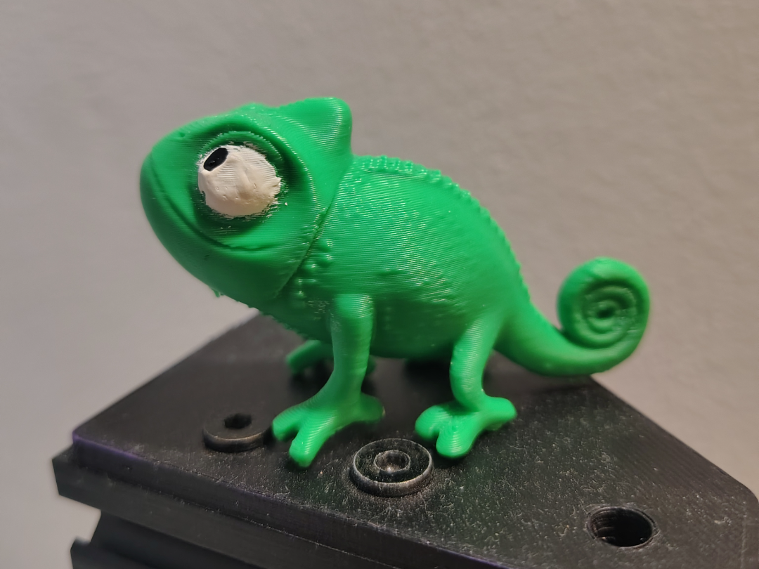 Pascal the Chameleon Rapunzel Single Color Print