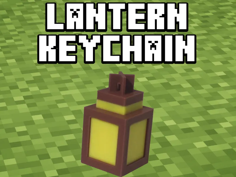 Minecraft Lantern Keychain