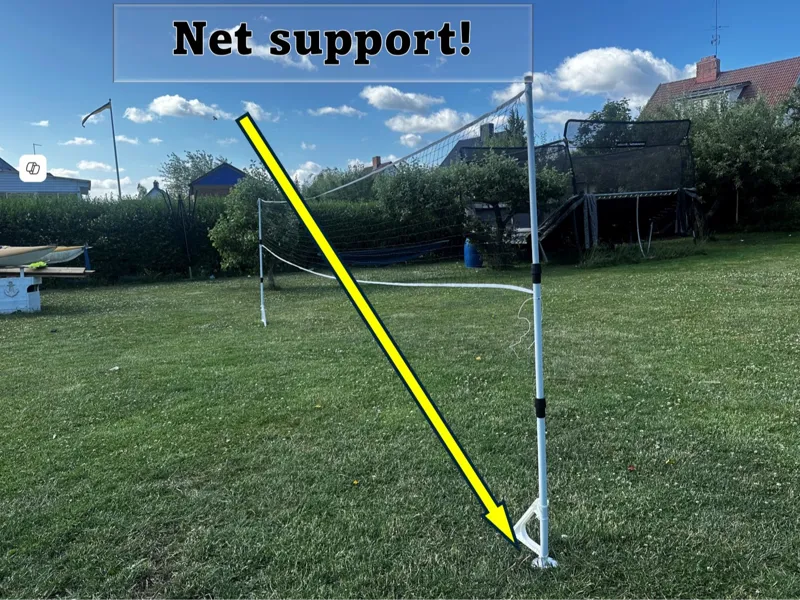 Badminton net support