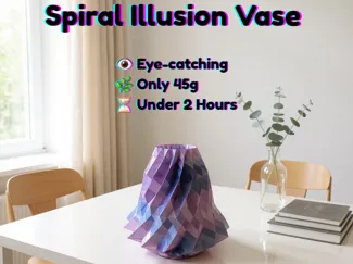 Spiral Illusion Vase