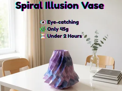 Spiral Illusion Vase