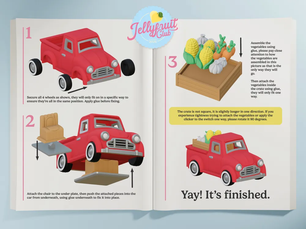 Farm Truck Clicker - Free 3D Print Model - MakerWorld