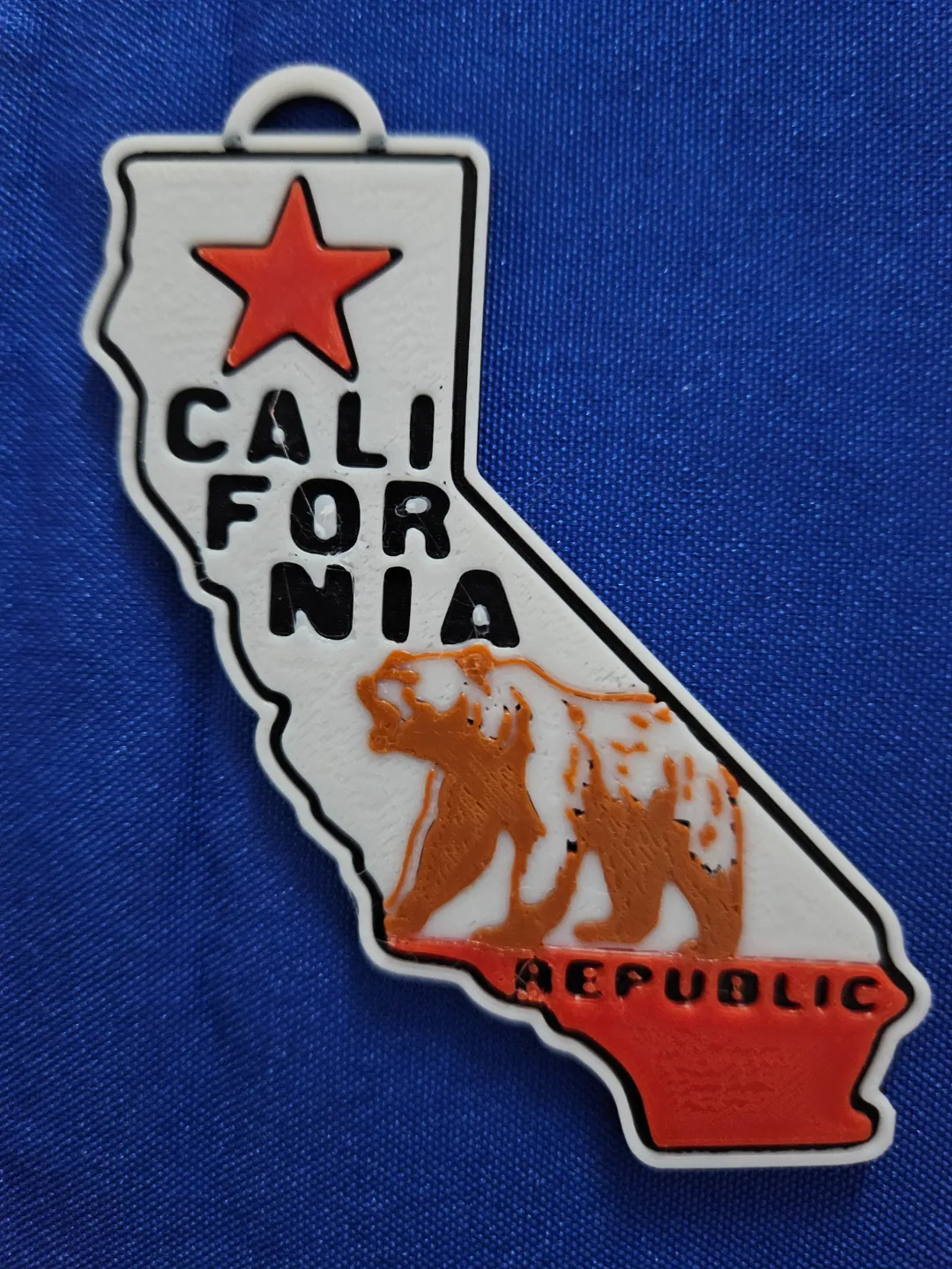 California Bundle Keychain Earring Necklace Plaque view 3
