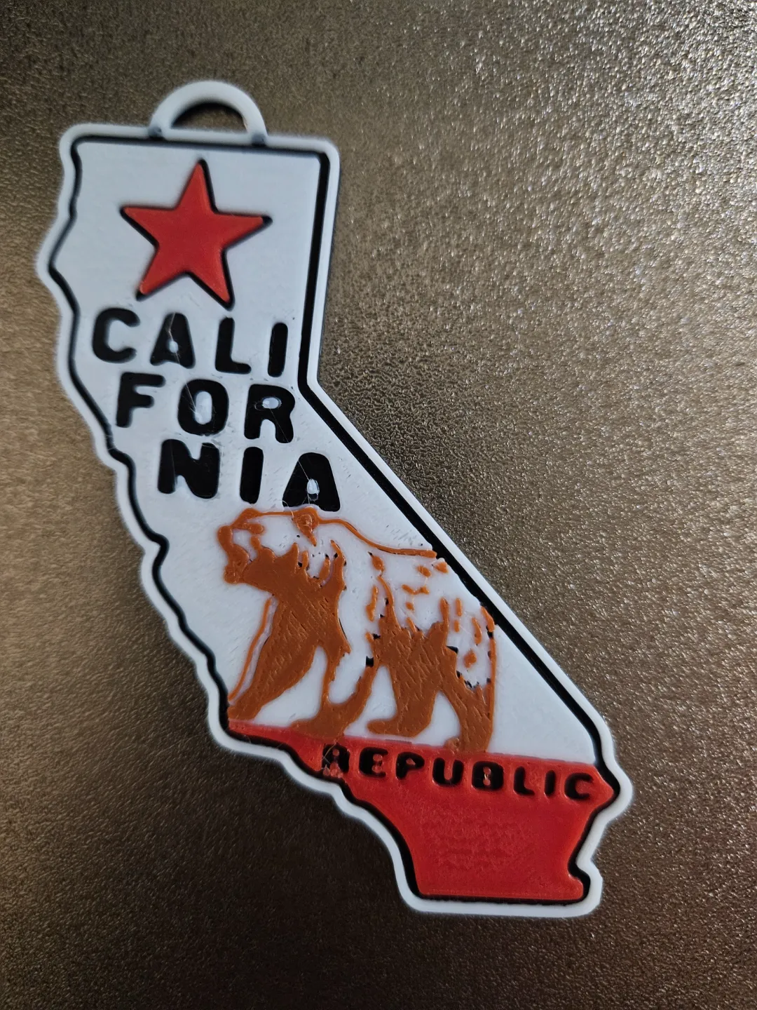 California Bundle Keychain Earring Necklace Plaque view 2