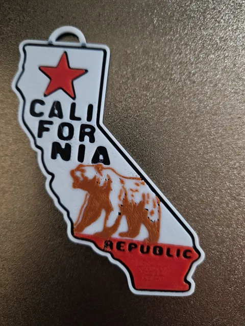 California Bundle Keychain Earring Necklace Plaque view 2