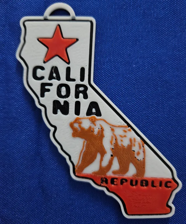 California Bundle Keychain Earring Necklace Plaque