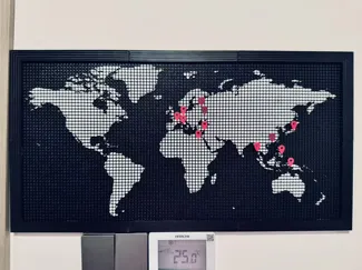 可标记的世界地图