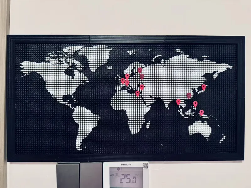 可标记的世界地图