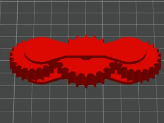 print in place gear fidget toy ver 2.0