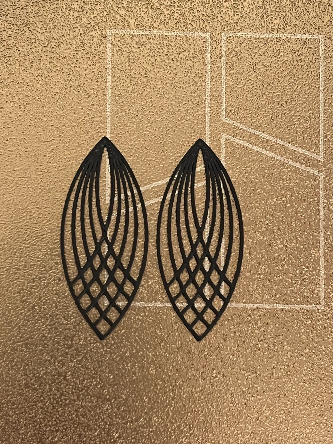 Pendientes geométricos curvos view 2