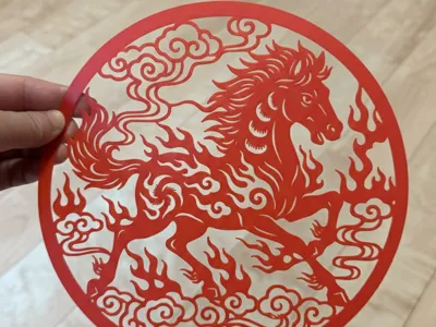 Scarlet's Fire Cloud Horse
