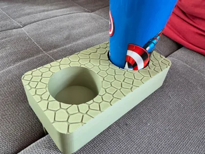 Cup holder for the gap between sofa cushions
