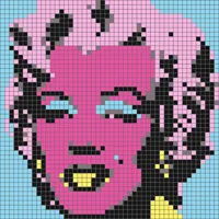 Puzzle pixel art - Portraits de Marilyn façon Andy W. — photo 9